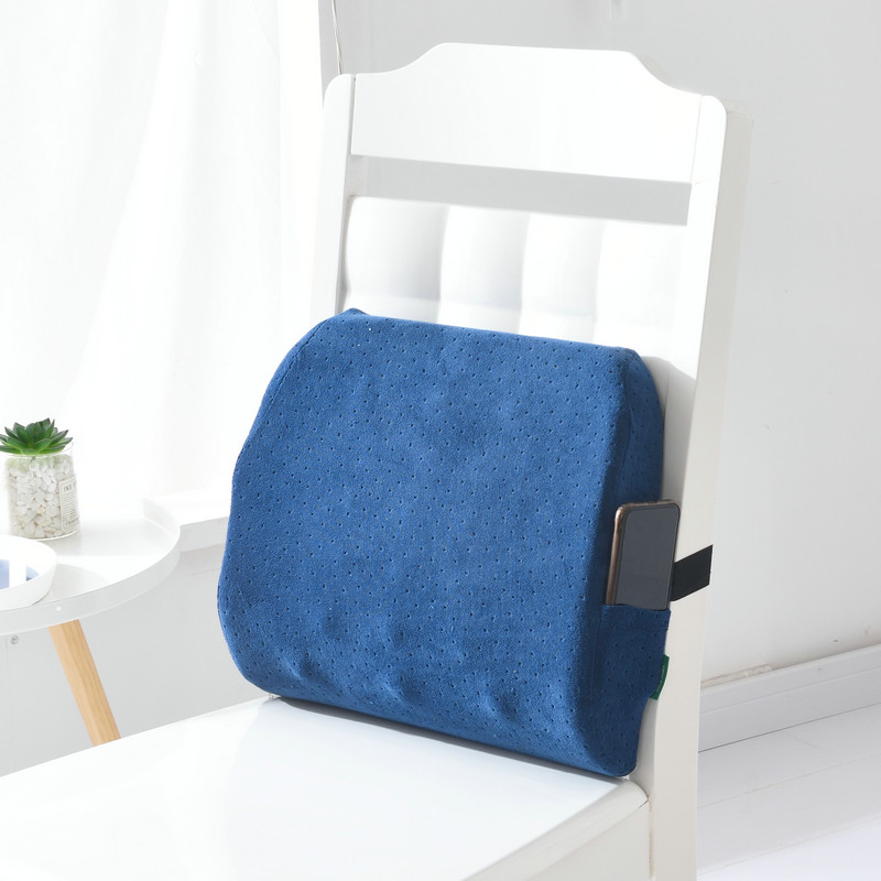 Massage Point Waist With Velvet Memory Foam Back Cushion